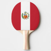 Raquette De Ping Pong Drapeau du Pérou (Devant)