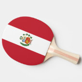 Raquette De Ping Pong Drapeau du Pérou (Côté)
