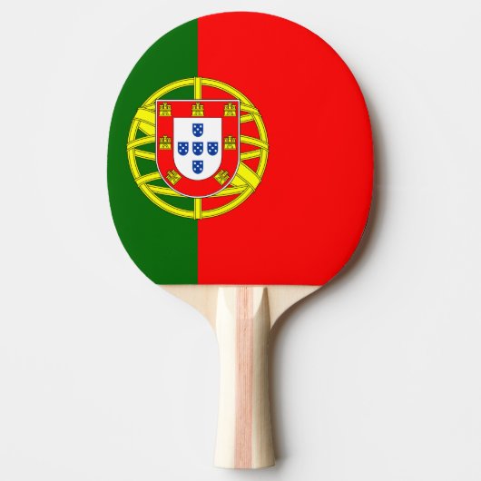Raquette De Ping Pong Drapeau du Portugal (Devant)