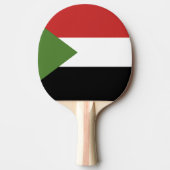 Raquette De Ping Pong drapeau du Soudan (Devant)