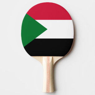 Raquette De Ping Pong Drapeau du Soudan