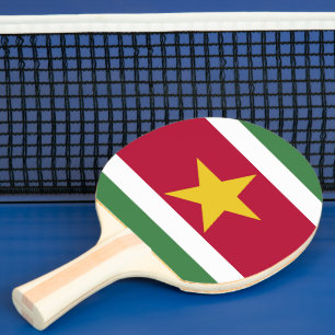 Raquette De Ping Pong drapeau du Suriname