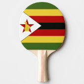 Raquette De Ping Pong drapeau du Zimbabwe (Devant)