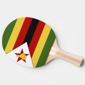 Raquette De Ping Pong drapeau du Zimbabwe (Côté)