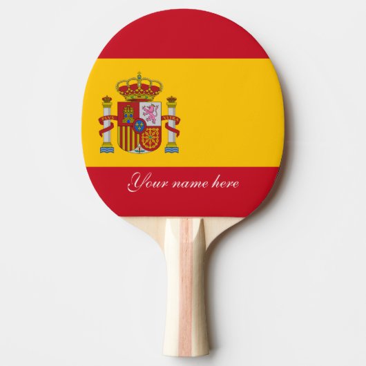 Raquette De Ping Pong Drapeau Espagne - Bandera de Espana (Devant)