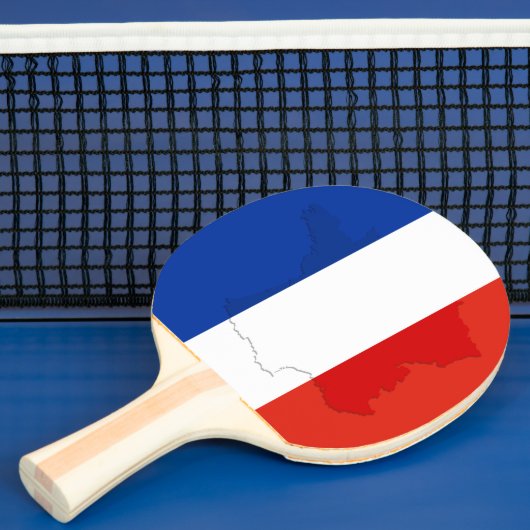 Raquette De Ping Pong drapeau français (Insitu)