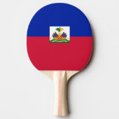 Raquette De Ping Pong Drapeau Haïti (Dos)