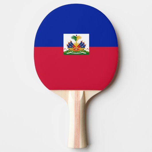 Raquette De Ping Pong Drapeau Haïti (Devant)