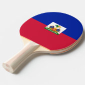Raquette De Ping Pong Drapeau Haïti (Devant Angle)