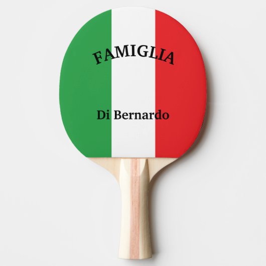 Raquette De Ping Pong Drapeau italien de l'Italie (Devant)
