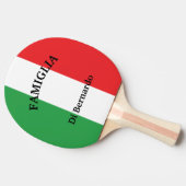 Raquette De Ping Pong Drapeau italien de l'Italie (Côté)