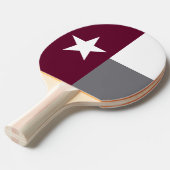 Raquette De Ping Pong Drapeau marron du Texas (Devant Angle)