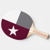 Raquette De Ping Pong Drapeau marron du Texas (Côté)