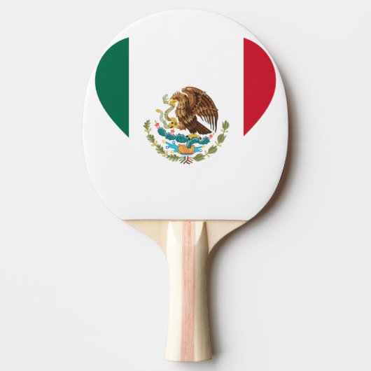 Raquette De Ping Pong Drapeau mexicain (Devant)