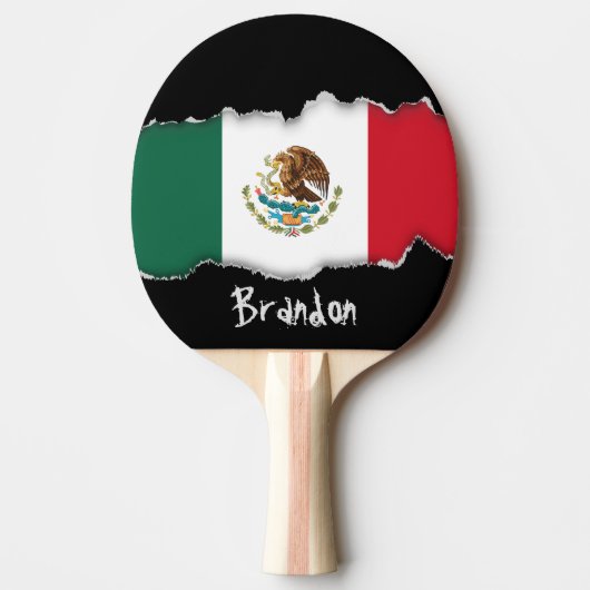 Raquette De Ping Pong Drapeau mexicain classique (Devant)