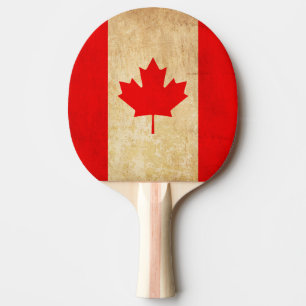 Raquette De Ping Pong Drapeau national patriotique Vintage original du C