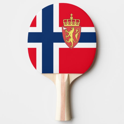 Raquette De Ping Pong Drapeau norvégien (Devant)