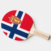 Raquette De Ping Pong Drapeau norvégien (Côté)