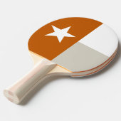 Raquette De Ping Pong Drapeau orange du Texas (Devant Angle)