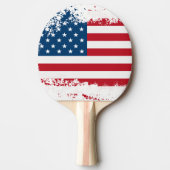 Raquette De Ping Pong Drapeau Ping Pong Paddle-USA (Devant)