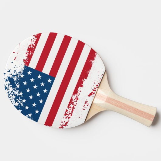Raquette De Ping Pong Drapeau Ping Pong Paddle-USA (Côté)