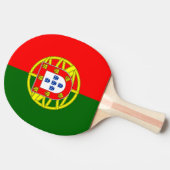 Raquette De Ping Pong Drapeau portugais ping pong paddle pour ping-pong (Côté)