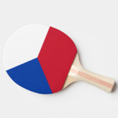 Raquette De Ping Pong Drapeau République tchèque (Côté)