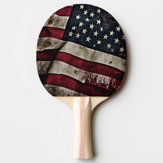 Raquette De Ping Pong Drapeau rétro américain Patriotic Ping Paddle (Dos)