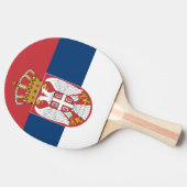 Raquette De Ping Pong Drapeau Serbie (Côté)