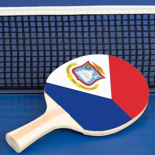 Raquette De Ping Pong Drapeau Sint Maarten (Insitu)