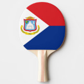 Raquette De Ping Pong Drapeau Sint Maarten (Devant)