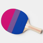 Raquette De Ping Pong Drapeau SlipperyJoe's Bisexual Pride lavande-rose (Côté)