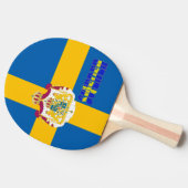 Raquette De Ping Pong Drapeau suédois (Côté)
