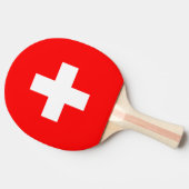 Raquette De Ping Pong Drapeau Suisse (Côté)