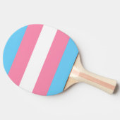 Raquette de ping pong drapeau trans (Côté)