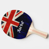 Raquette De Ping Pong Drapeau Union Jack (Côté)
