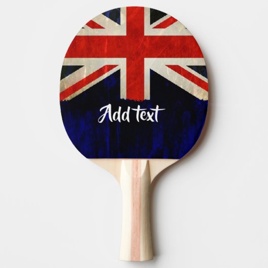 Raquette De Ping Pong Drapeau Union Jack (Devant)
