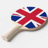 Raquette De Ping Pong Drapeau Union Jack du Royaume-Uni (Devant Angle)
