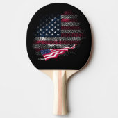 Raquette De Ping Pong Drapeau USA (Devant)