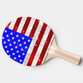 Raquette De Ping Pong Drapeau USA (Côté)