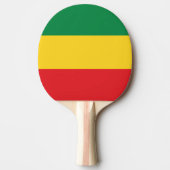 Raquette De Ping Pong Drapeau vert, jaune et rouge (Devant)
