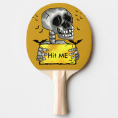 Raquette De Ping Pong Drôle crâne souriant (Devant)