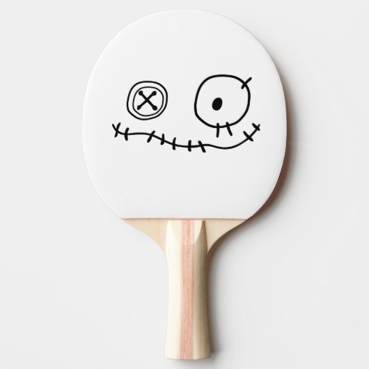 Raquette De Ping Pong drôle de crépuscule mignon personnage de dessin an (Devant)