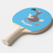Raquette De Ping Pong Drôle dessin animé d'oiseau de dodo (Devant Angle)