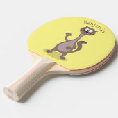 Raquette De Ping Pong Drôle dessin animé en toile (Devant Angle)