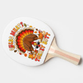 Raquette De Ping Pong Drôle Devinez quoi Dinde Fessier Thanksgiving (Côté)