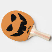 Raquette De Ping Pong Drôle Halloween Citrouille Ping Pong Paddle (Côté)