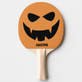Raquette De Ping Pong Drôle Halloween Citrouille Ping Pong Paddle (Devant)