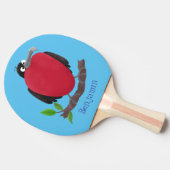 Raquette De Ping Pong Drôle magnifique dessin animé de frégate (Côté)