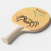 Raquette De Ping Pong Drôle mignon dessin animé d'araignée moelleuse (Devant Angle)